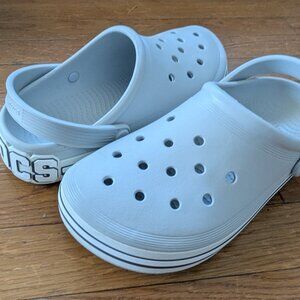 CROCS Off Court Logo Clog 209651 MEN 7  WOMEN 9 Atmosphere Gray Unisex Excellent